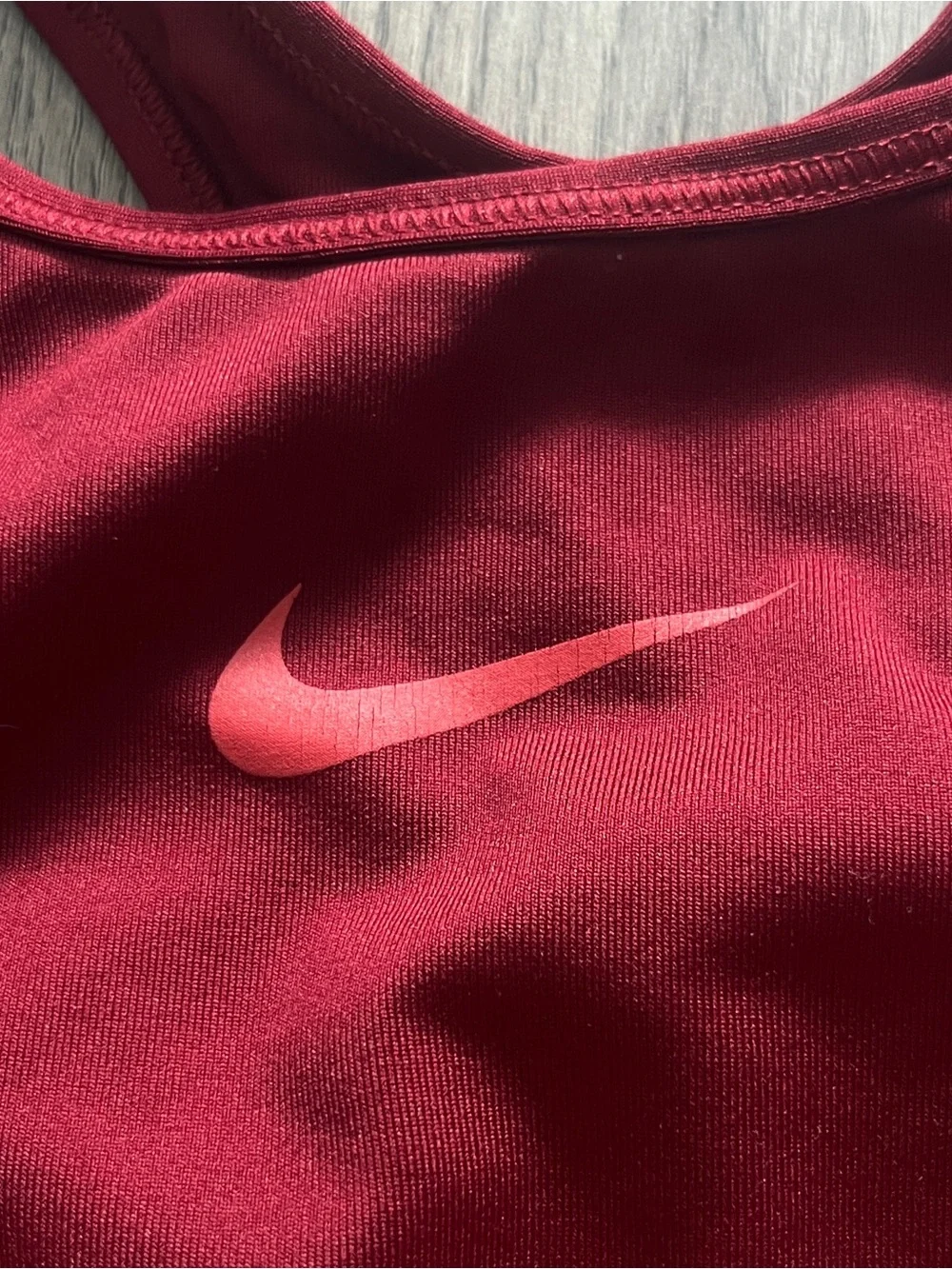 Nike Women's Burgundy Red Sports Bra Coral Band Size XS